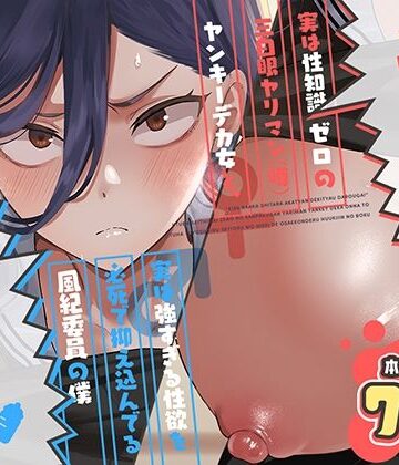 【あはーん！】キスなんかしたら赤ちゃんデキちゃうだろうが！ 〜実は性知識ゼロの三白眼ヤリマン（噂）ヤンキーデカ女と、実は強すぎる性欲を必死で抑え込んでる風紀委員の僕〜｜d_788725